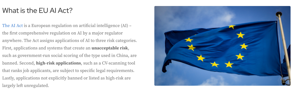 European Union has introduced legal frameworks for AI system deployment, design and governance