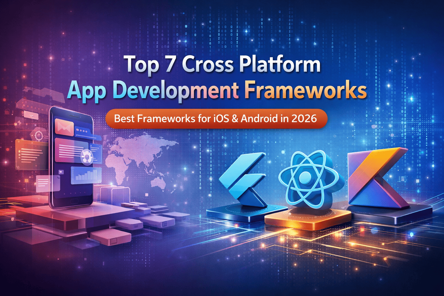 Find out the 7 best cross platform app development frameworks for iOS & android