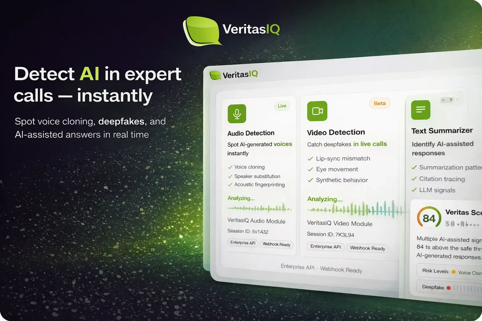 VeritasIQ AI detection platform