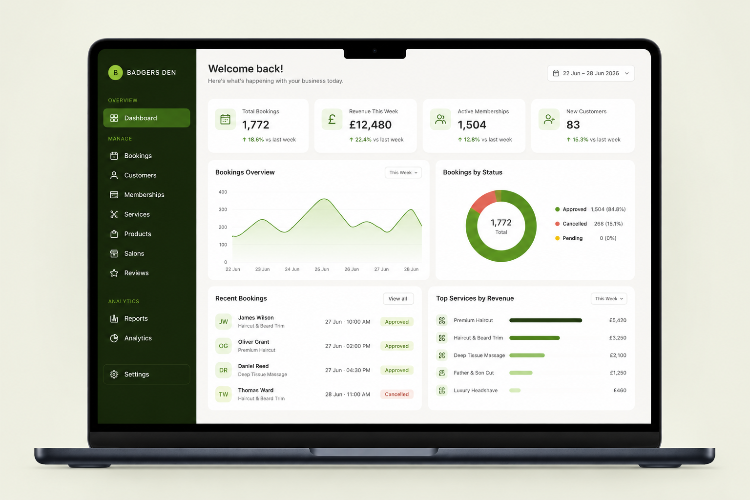 Badgers Den Admin Portal Case Study Preview Image 1 1